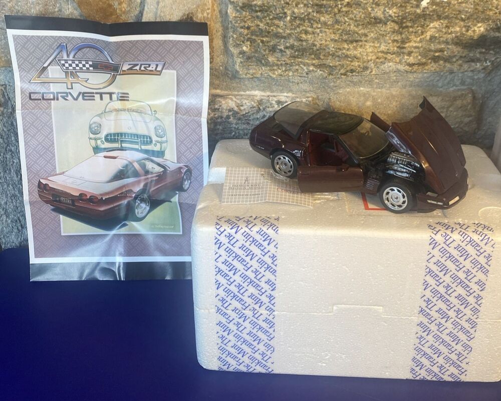 EXTREMELY RARE FRANKLIN MINT 1993 CHEVROLET CORVETTE ZR1 (40TH ANNIV. EDITION)